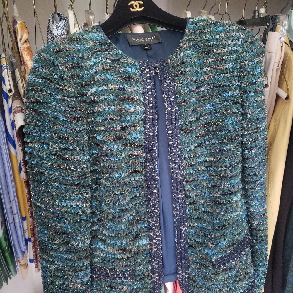 St. John Couture Jacket metallic 6 8